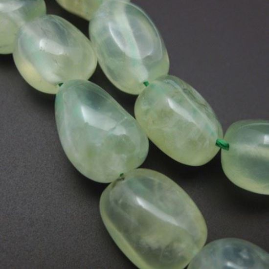 Wholesale Prehnite Beads - Nature Stone - Freeform Shape (Sold Per Half Strand)