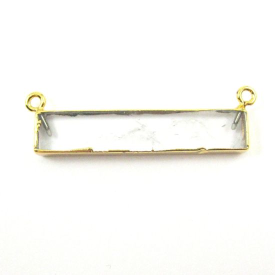 Wholesale Clear Crystal Bar Pendant, Gold dipped Bar,Crystal Bar Connector,Extra Long Bar,Rectangle Bar Charm Pendant