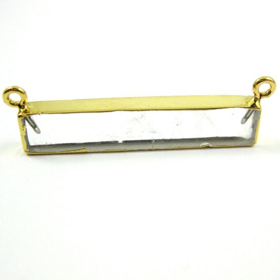 Wholesale Clear Crystal Bar Pendant, Gold dipped Bar,Crystal Bar Connector,Extra Long Bar,Rectangle Bar Charm Pendant