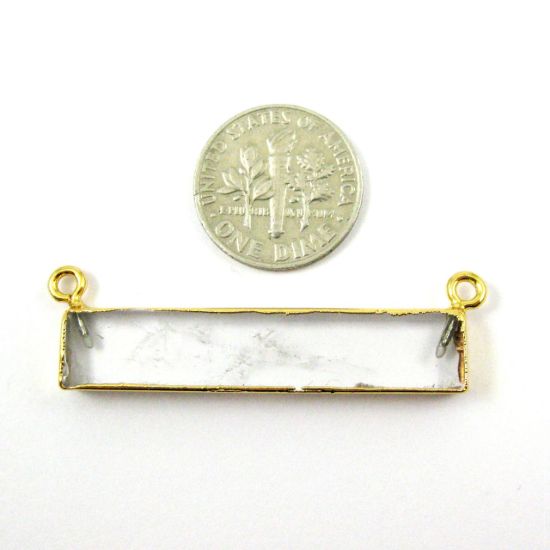 Wholesale Clear Crystal Bar Pendant, Gold dipped Bar,Crystal Bar Connector,Extra Long Bar,Rectangle Bar Charm Pendant