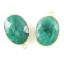 Wholesale Gold plated Sterling Silver Oval Bezel Dyed Emerald Gemstone Pendant, Wholesale Gemstone Pendants for Jewelry Making