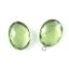Wholesale Sterling Silver Oval Bezel Green Amethyst Quartz Gemstone Pendant, Wholesale Gemstone Pendants for Jewelry Making