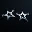 Wholesale Sterling Silver Tiny Star Connector Pendant - Silver Star Charm - 12mm (1 pc)