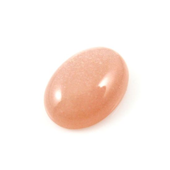 Wholesale Cabochon Peach Moonstone Oval, 13x18mm, Grade AA