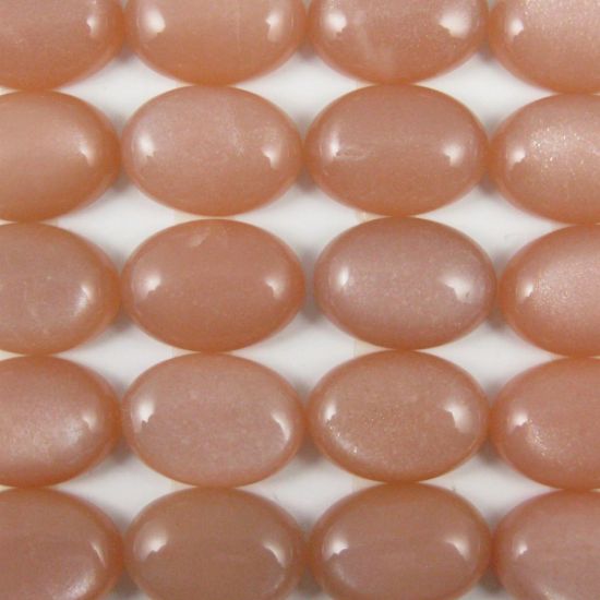 Wholesale Cabochon Peach Moonstone Oval, 13x18mm, Grade AA