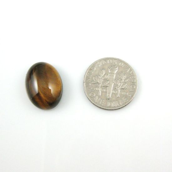 Wholesale Cabochon Tiger's Eye Oval, 12x16mm, Grade A+