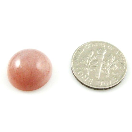 Wholesale Cabochon Pink Moonstone Round -14mm,Grade A+