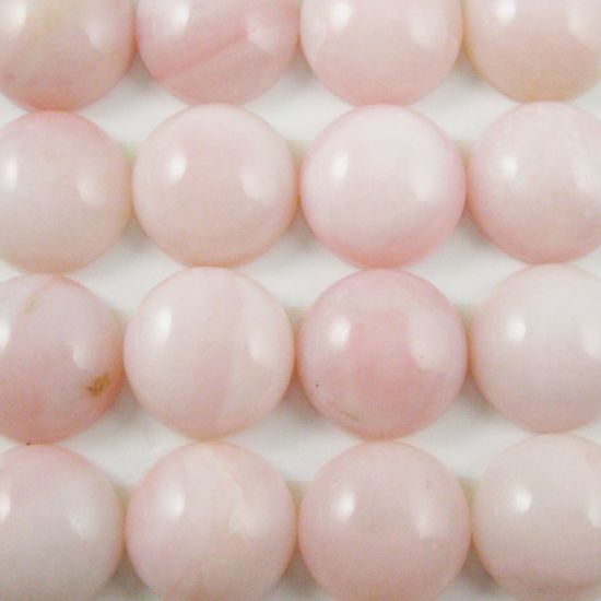 Wholesale Cabochon Pink Opal Round, 15mm, Grade A-