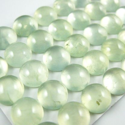 Wholesale Cabochon Prehnite Round, 10mm, Grade A+