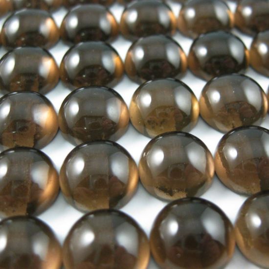 Wholesale Cabochon Smoky Quartz Round, 10mm, Grade A