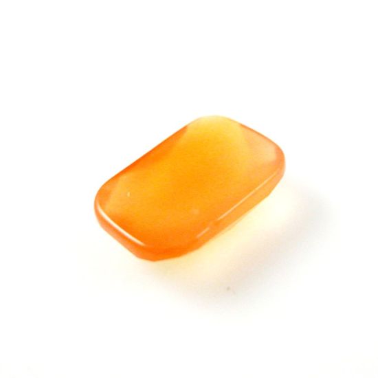 Wholesale Cabochon Faceted Carnelian Rectangle, 8x12mm, Grade A