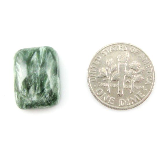 Wholesale Cabochon Seraphinite Rectangle, 12x16mm, Grade A+