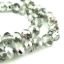 Wholesale Crystal Glass beads 6X4 Faceted Rondelle, Grey Color