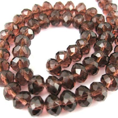 Wholesale Crystal Glass beads, 4X3mm Faceted Rondelle,Dark Red Violet