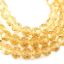 Wholesale Crystal Glass Beads 8mm Round Faceted Beads, Citrine Color