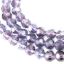 Wholesale Crystal Glass Beads 4mm Round Faceted Beads, Dark Violet Color