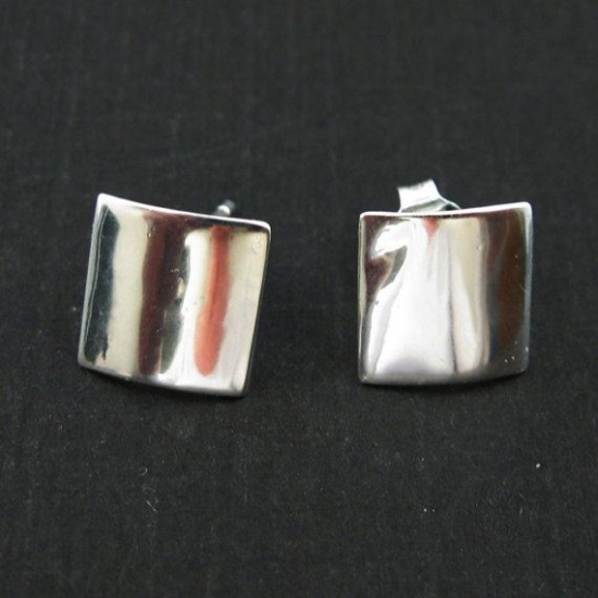 Wholesale Sterling Silver Textured Square Earwire for Jewelry Making, Wholesale Earwire and Findings