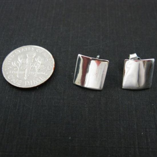 Wholesale Sterling Silver Textured Square Earwire for Jewelry Making, Wholesale Earwire and Findings