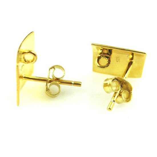 Wholesale Gold plated  Sterling Silver Smooth Square Earwire for Jewelry Making, Wholesale Earwire and Findings