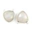 Wholesale Sterling Silver Moonstone Small Trillion Shaped Bezel Gemstone Connector Links, Wholesale Gemstone Charms and Pendants for Jewelry Making