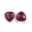 Wholesale Sterling Silver Ruby Dyed Small Trillion Shaped Bezel Gemstone Connector Links, Wholesale Gemstone Charms and Pendants for Jewelry Making