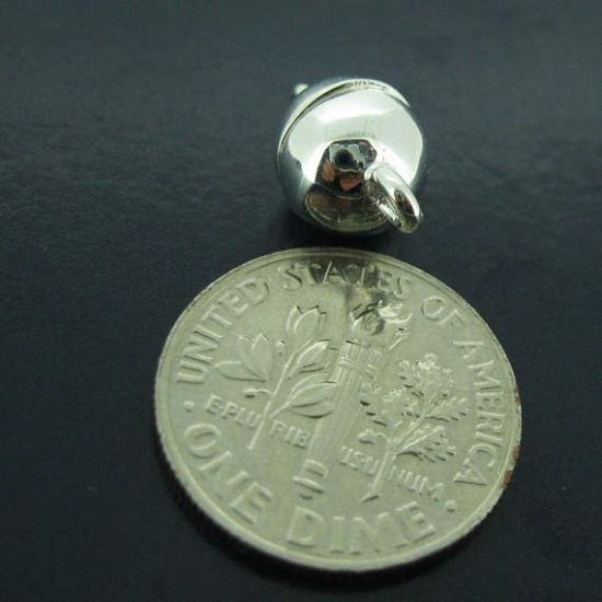 Wholesale Sterling Silver Smooth Shiny Magnetic Ball Clasp - 8mm (1 clasp)