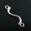 Wholesale 925 Sterling Silver Connector -  Curved Bar Connector-(25mm)