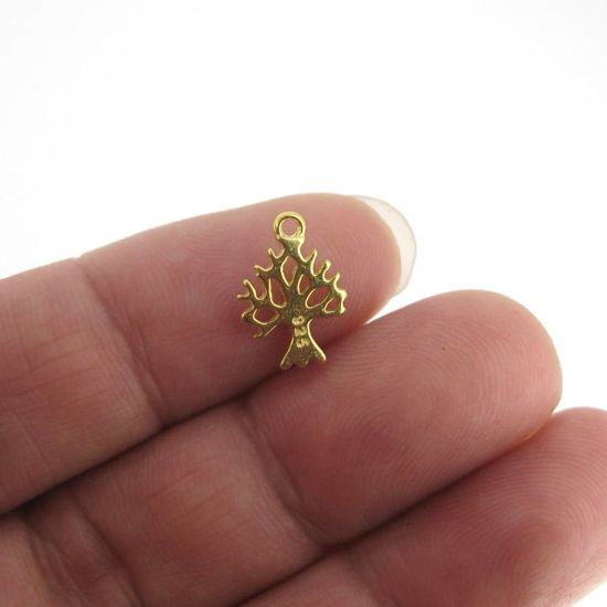 Wholesale Sterling Silver Tree of Life Cut Out Charm, Charms and Pendants for Jewelry Making, Wholesale Findings