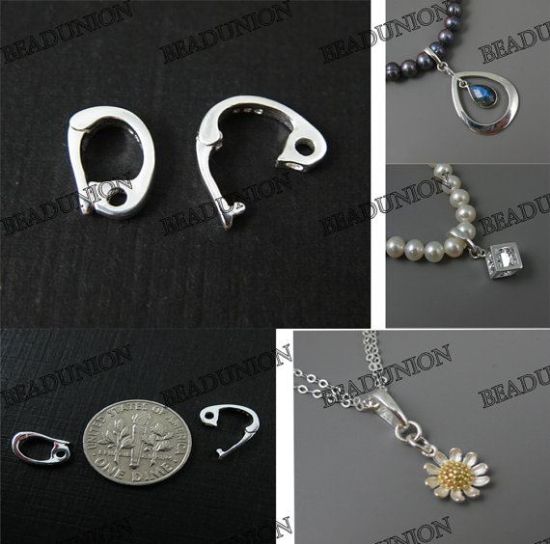 Wholesale Sterling Silver Classic Clip on Bail Connector, Wholesale Findings