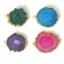 Wholesale Gold or Silver Plated Rainbow Solar Quartz Connector Double Bails Quartz Jewelry 