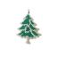 Wholesale Sterling Silver Enamel Christmas Tree Charm