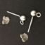 Wholesale Sterling Silver Simple Earring Studs with Ring (1 pair)