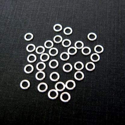 Wholesale Sterling Silver Closed Jump Rings - 20ga, 4mm (20pcs)