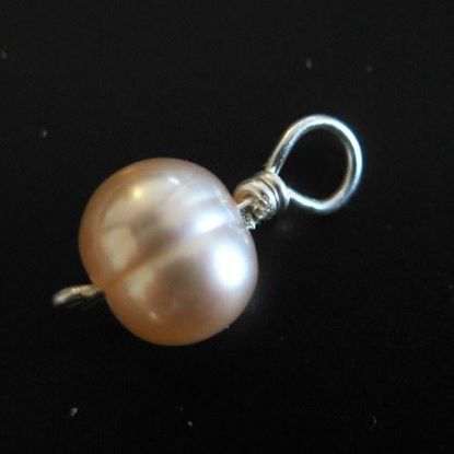 Wholesale Freshwater Pearl beads-Pink Pearl Charms 4.5 -5 mm