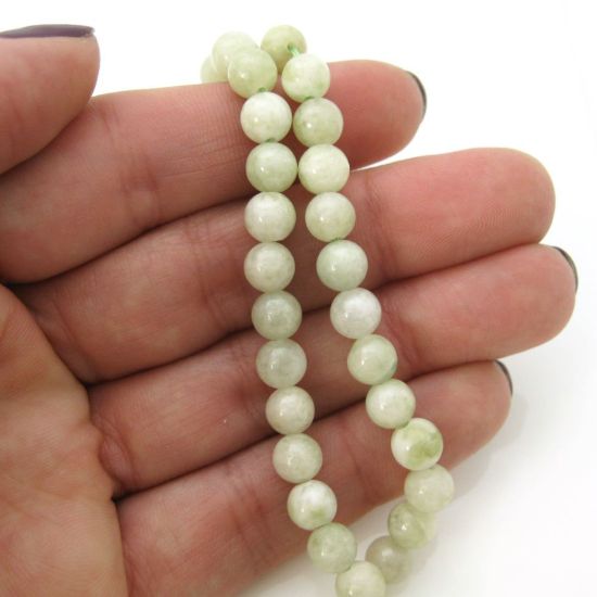 Wholesale New Jade Beads - 6mm Round Smooth (Sold Per Strand)