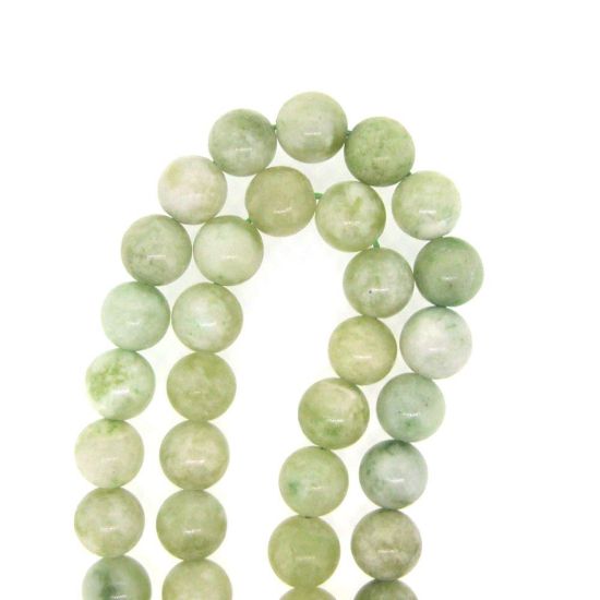 Wholesale New Jade Bead - 8mm Round Smooth (Sold Per Strand)