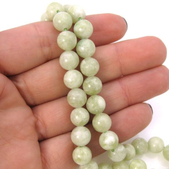 Wholesale New Jade Bead - 8mm Round Smooth (Sold Per Strand)