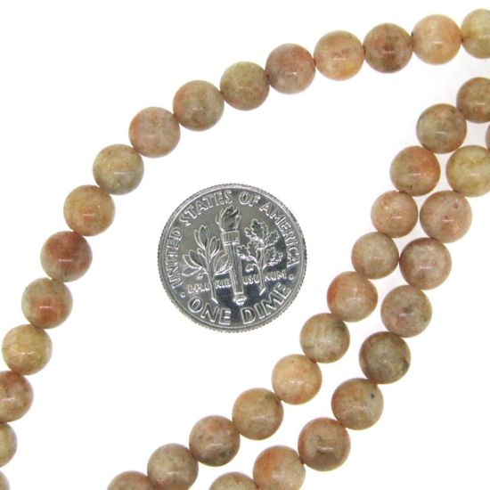 Wholesale Sunstone - Smooth Round Beads - 6mm (sold per strand)
