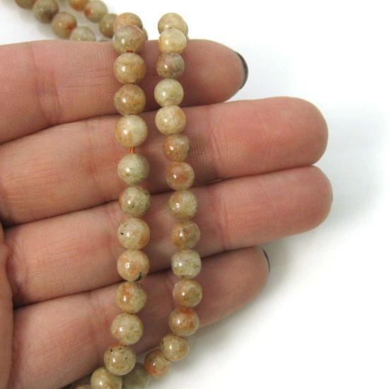 Wholesale Sunstone - Smooth Round Beads - 6mm (sold per strand)