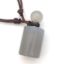 Wholesale Grey Agate Essential Oil Bottle with Silk Cord Necklace - Cylinder Shap