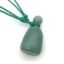 Wholesale Green Agate Essential Oil Bottle with Silk Cord Necklace - Irregular Shape