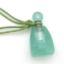 Wholesale Green Fluorite Essential Oil Bottle with Silk Cord Necklace - Irregular Shape