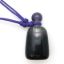 Wholesale Rainbow Fluorite (with more purple) Essential Oil Bottle with Silk Cord Necklace - Irregular Shape