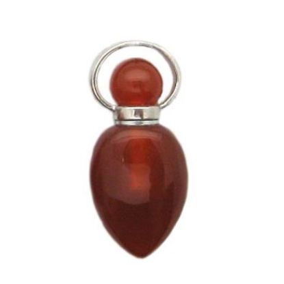 Wholesale Carnelian Essential oil bottle, Mini 2- Arrowhead Shape
