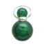 Wholesale Green Agate Essential oil bottle, Mini 2- Beaded Shape