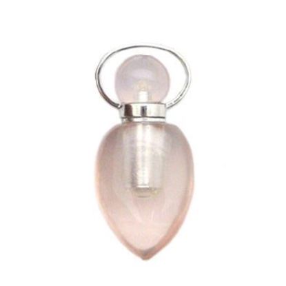 Wholesale Rose Quartz essential oil bottle, Mini 2- Arrowhead Shape