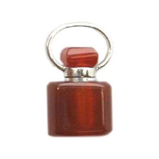 Wholesale Carnelian Essential oil bottle, Mini 2- Square Shape