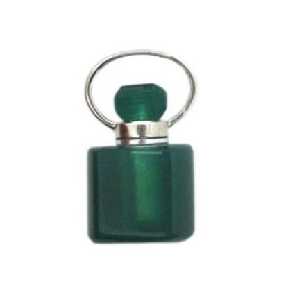 Wholesale Green Agate Essential oil bottle, Mini 2- Square Shape