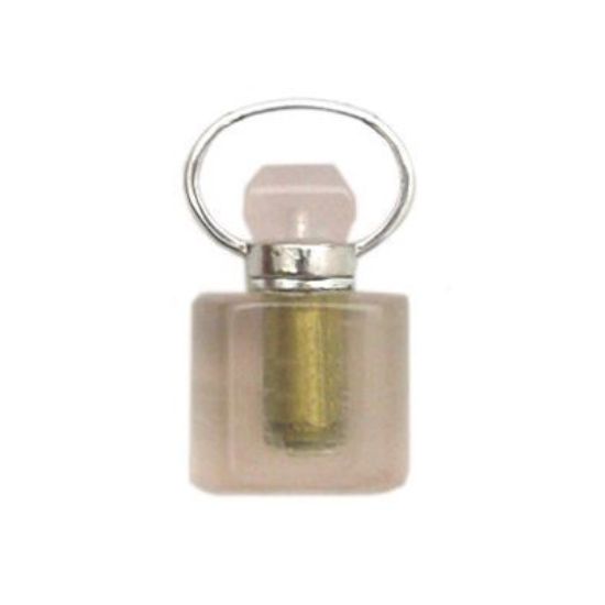 Wholesale Rose Quartz Essential oil bottle, Mini 2- Square Shape