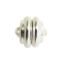 Wholesale Sterling Silver Round Ribbed Magnetic Clasp (1 clasp)